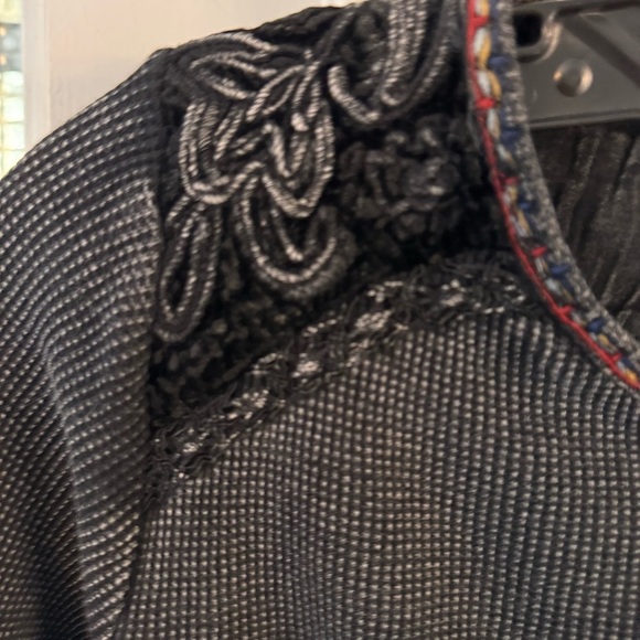 Soft surroundings womens Cobi Thermal velvet trim gray ashy wash Size SP - Picture 3 of 13